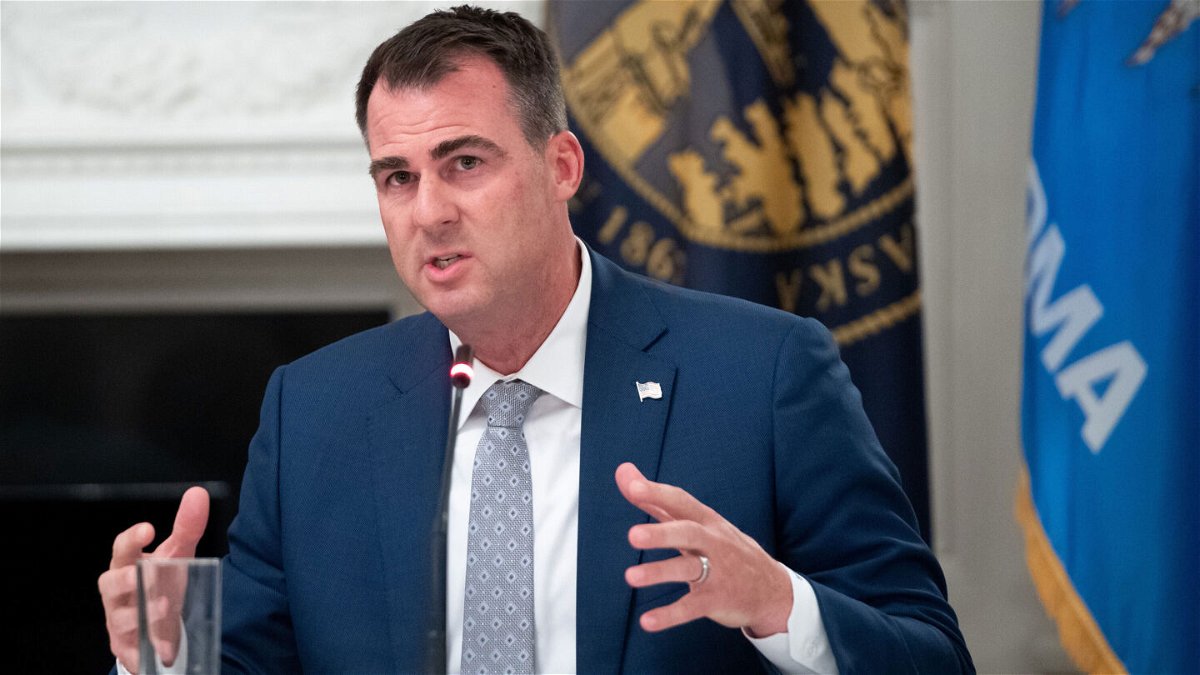 <i>SAUL LOEB/AFP via Getty Images</i><br/>Republican Oklahoma Gov. Kevin Stitt is set to sign a near-total ban on abortion into law on April 12.