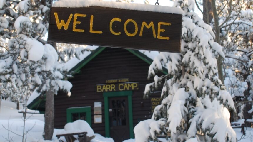 barr camp welcome sign pikes peak