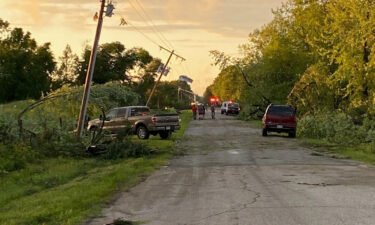 A tornado was reported near Tomah