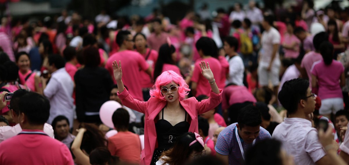 <i>Tim Chong/Reuters</i><br/>The sea of pink at Singapore's Hong Lim Park.