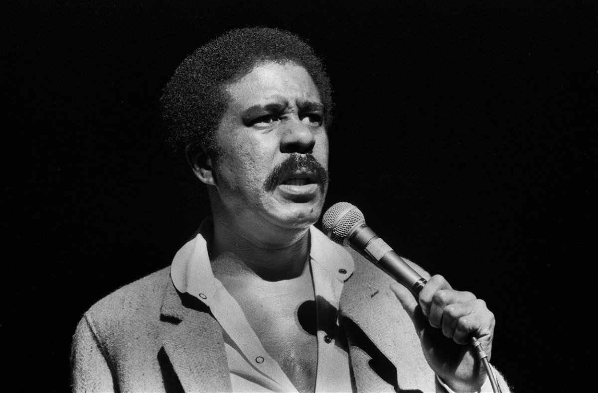 <i>Paul Natkin/Getty Images/A&E</i><br/>Richard Pryor performing on stage in Chicago as seen in 'Right to Offend: The Black Comedy Revolution.'