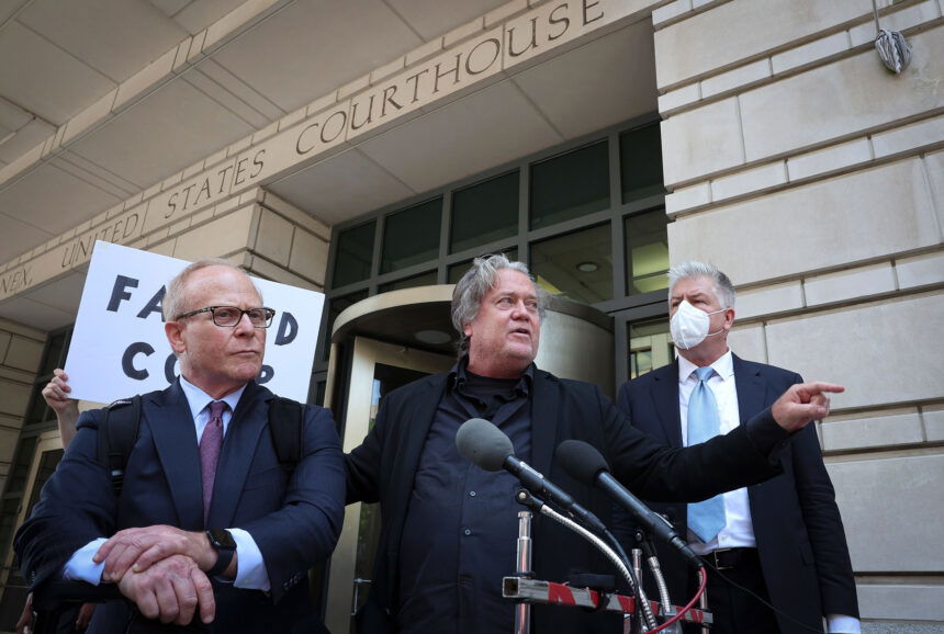 Jury nearly seated in Bannon trial over failure to comply with Jan. 6 committee subpoenas Jury nearly seated in Bannon trial over failure to comply with Jan. 6 committee subpoenas