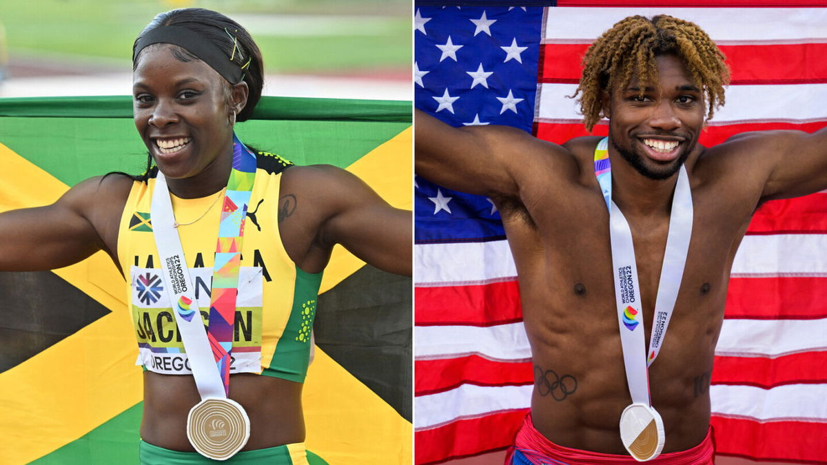 Shericka Jackson and Noah Lyles both smash 200m sprint records at World Championships | KRDO