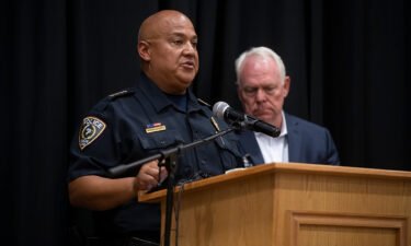 Uvalde police chief Pete Arredondo speaks at a press conference following the shooting at Robb Elementary School in Uvalde