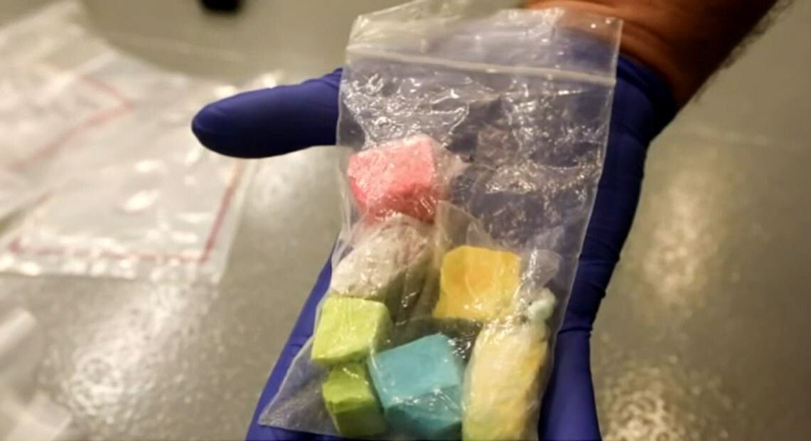 <i>MCSO/KPTV</i><br/>Authorities warn potent 'Rainbow Fentanyl' is spreading on the West Coast after bag seized in Portland
