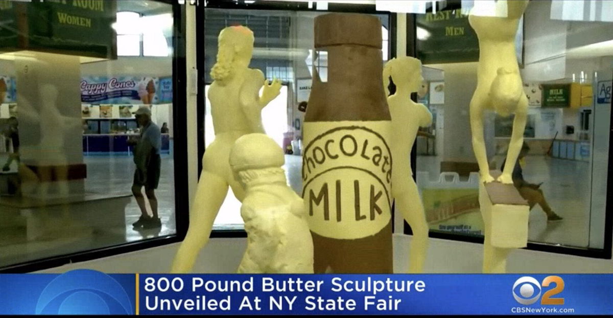 800 pound butter sculpture unveiled at New York State Fair