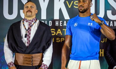 Usyk and Joshua hold a press conference ahead of their fight.