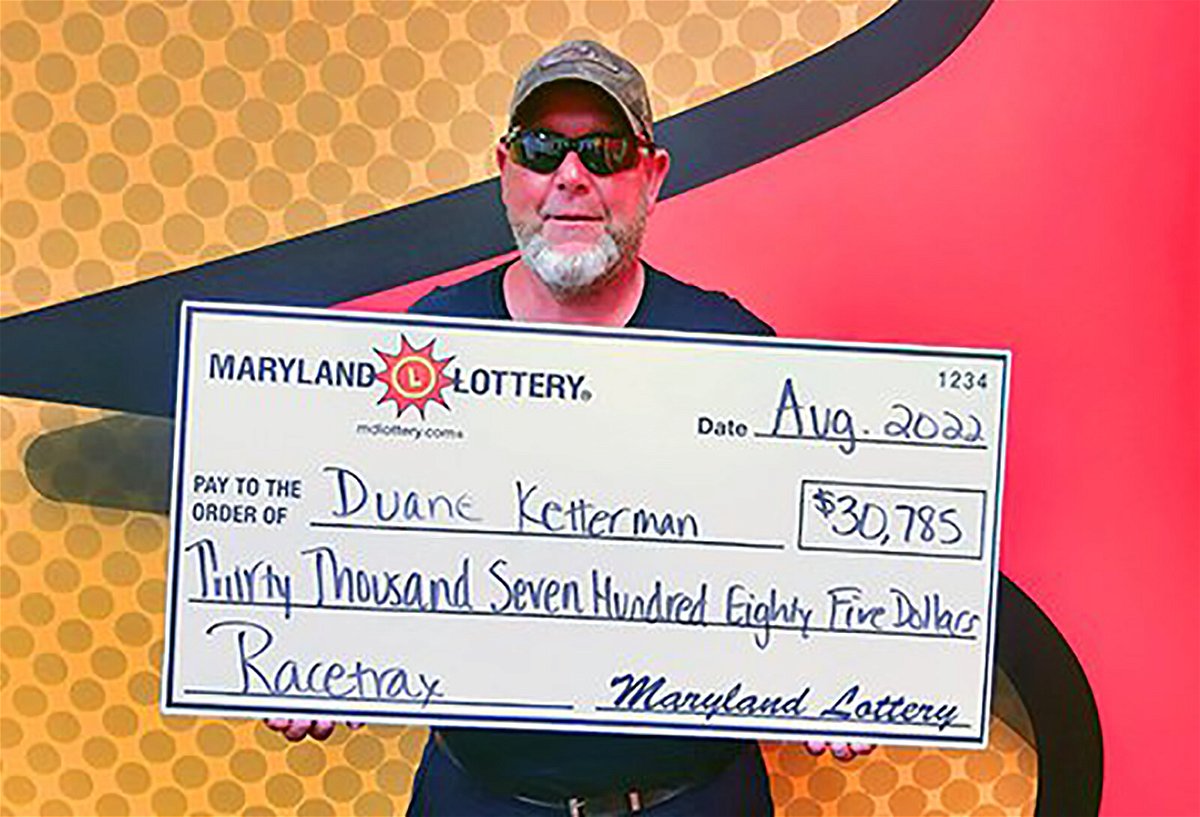 <i>Maryland Lottery</i><br/>Duane Ketterman won thousands of dollars in the Maryland lottery for the second time in two months.