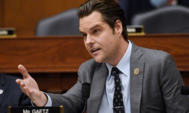 Prosecutors have recommended against charging Florida Rep. Matt Gaetz in a federal sex-trafficking investigation. Gaetz is seen here on Capitol Hill in September 2021.