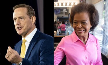 Republican Ted Budd (left) and Democrat Cheri Beasley are vying for North Carolina's open Senate seat.