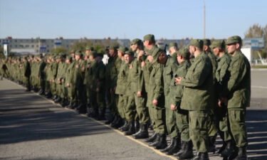 Newly drafted Russian men receive combat weapons in Petropavlovsk-Kamchatsky