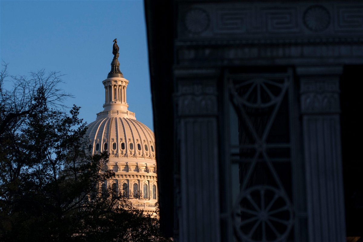 <i>Sarah Silbiger/Getty Images</i><br/>Seen here is the dome of the US Capitol is pictured. The US House of Representatives held a moment of silence on September 13 in honor of the late Queen Elizabeth II.