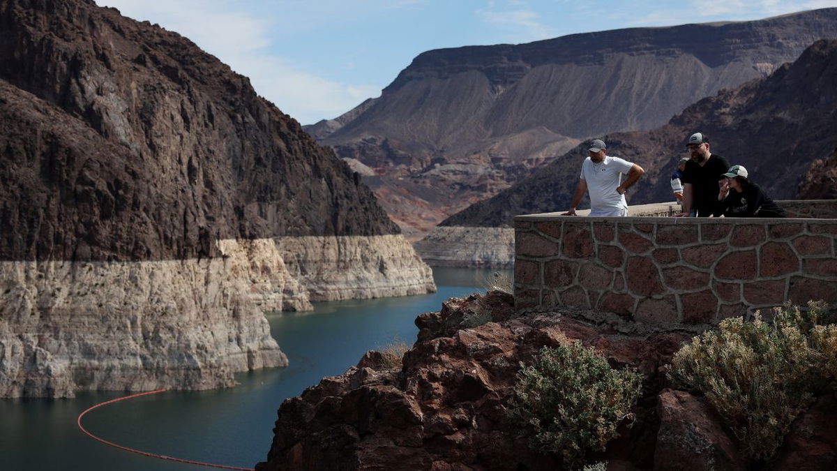 Lake Mead on the Colorado River -- the nation's largest reservoir -- is rapidly losing water amid a years-long drought and overuse.
