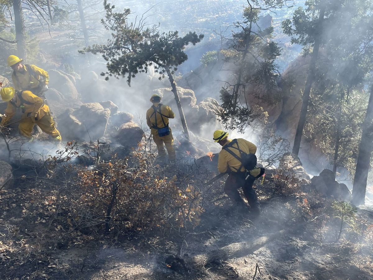 Wildland fire burning in southwest Colorado Springs, less than 1 acre