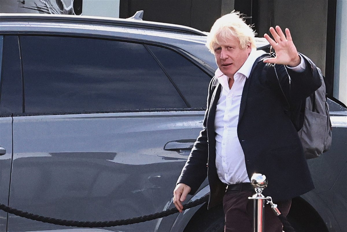 <i>Henry Nicholls/Reuters</i><br/>Former British Prime Minister Boris Johnson at Gatwick Airport