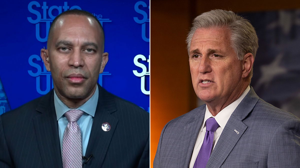 Hakeem Jeffries says he hasn't spoken 'recently' with Kevin McCarthy KRDO