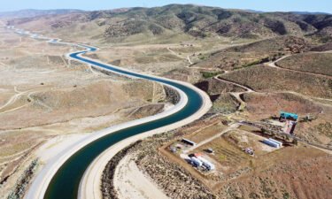 The California Aqueduct moves water from northern California to the state's drier south