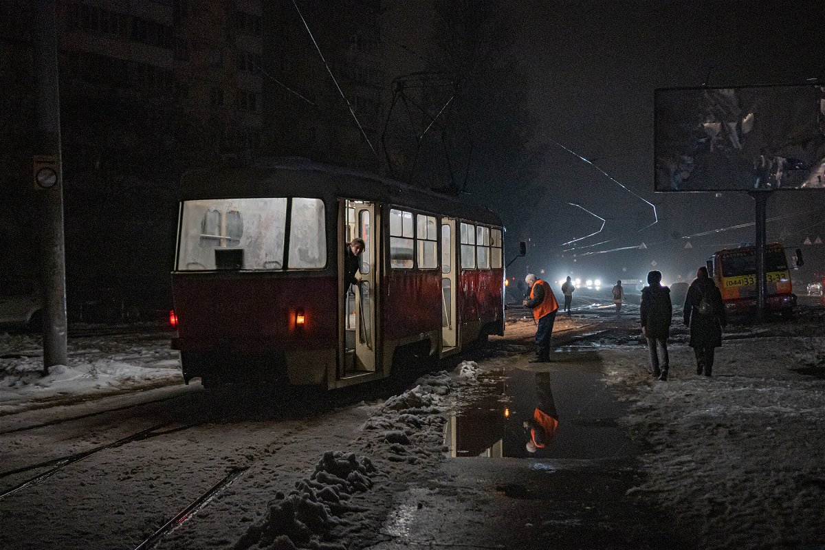<i>Zinchenko/Global Images Ukraine/Getty Images</i><br/>Blackouts have hit Kyiv in recent weeks as Russia launches missiles at Ukraine's energy grid.