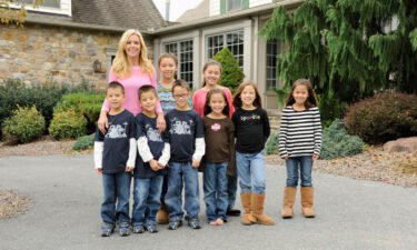 Kate Gosselin and her children in 2012.