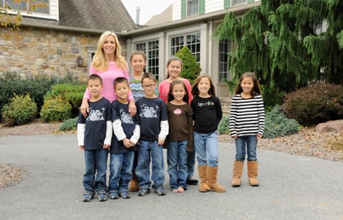 Kate Gosselin and her children in 2012.
