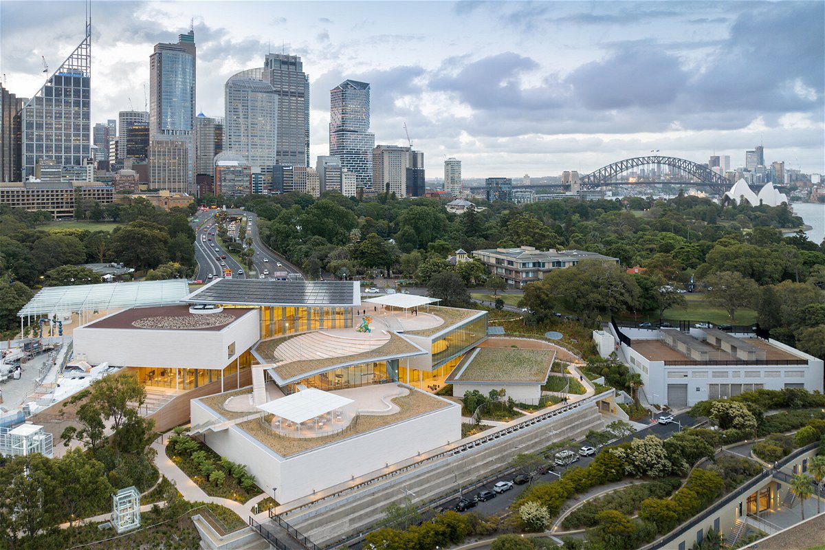 <i>Iwan Baan</i><br/>Pictured here is an aerial view of the Art Gallery of New South Wales' new SANAA-designed building.