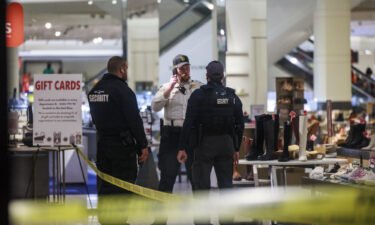 The scene of a shooting Friday at a store in the Mall of America in Bloomington