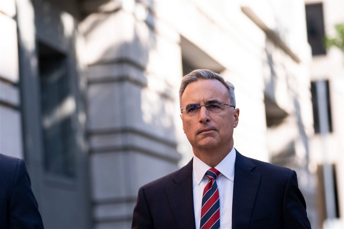 <i>Sarah Silbiger/Getty Images</i><br/>Former Trump White House counsel Pat Cipollone was seen entering the grand jury area at the US District Courthouse in Washington on December 2