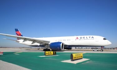 Delta Air Lines is rolling out free Wi-Fi to most of its planes beginning February 1. Pictured here is the Team USA Delta Airlines flight at Los Angeles International Airport before departing for the Beijing 2022 Winter Paralympic Games in February of 2022.