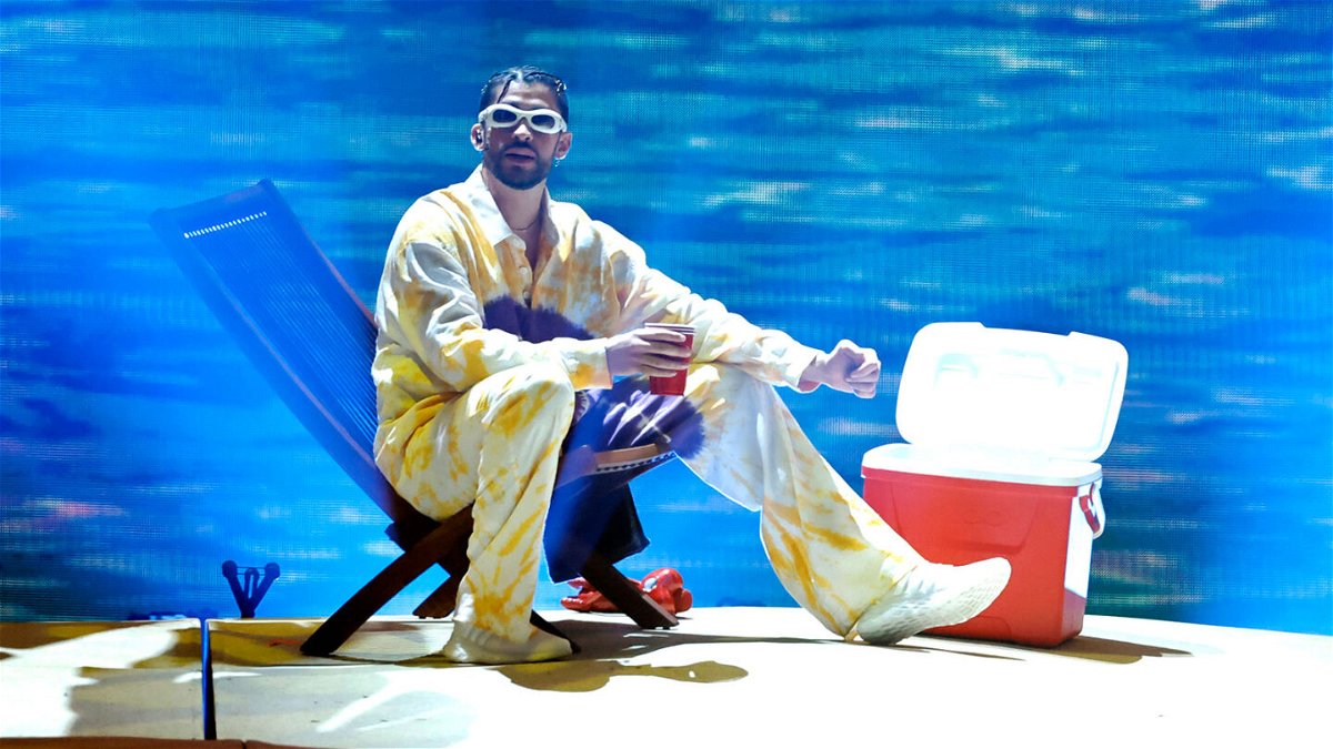 <i>Kevin Winter/Getty Images/FILE</i><br/>Bad Bunny is one of the headliners at this year's Coachella.