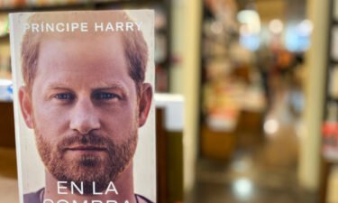 Prince Harry's book "Spare" is seen in a Barcelona bookstore on January 5 before its official release date.