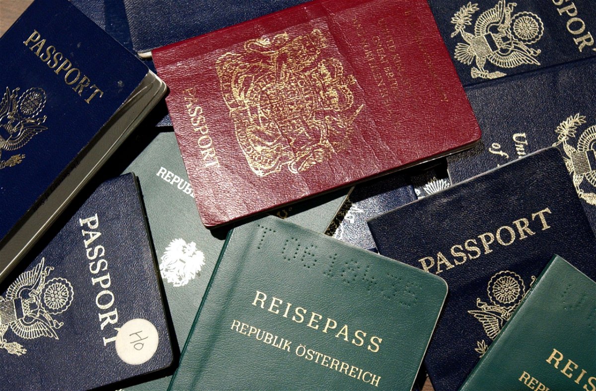 <i>Justin Sullivan/Getty Images</i><br/>Counterfeit passports are shown at San Francisco International Airport June 14