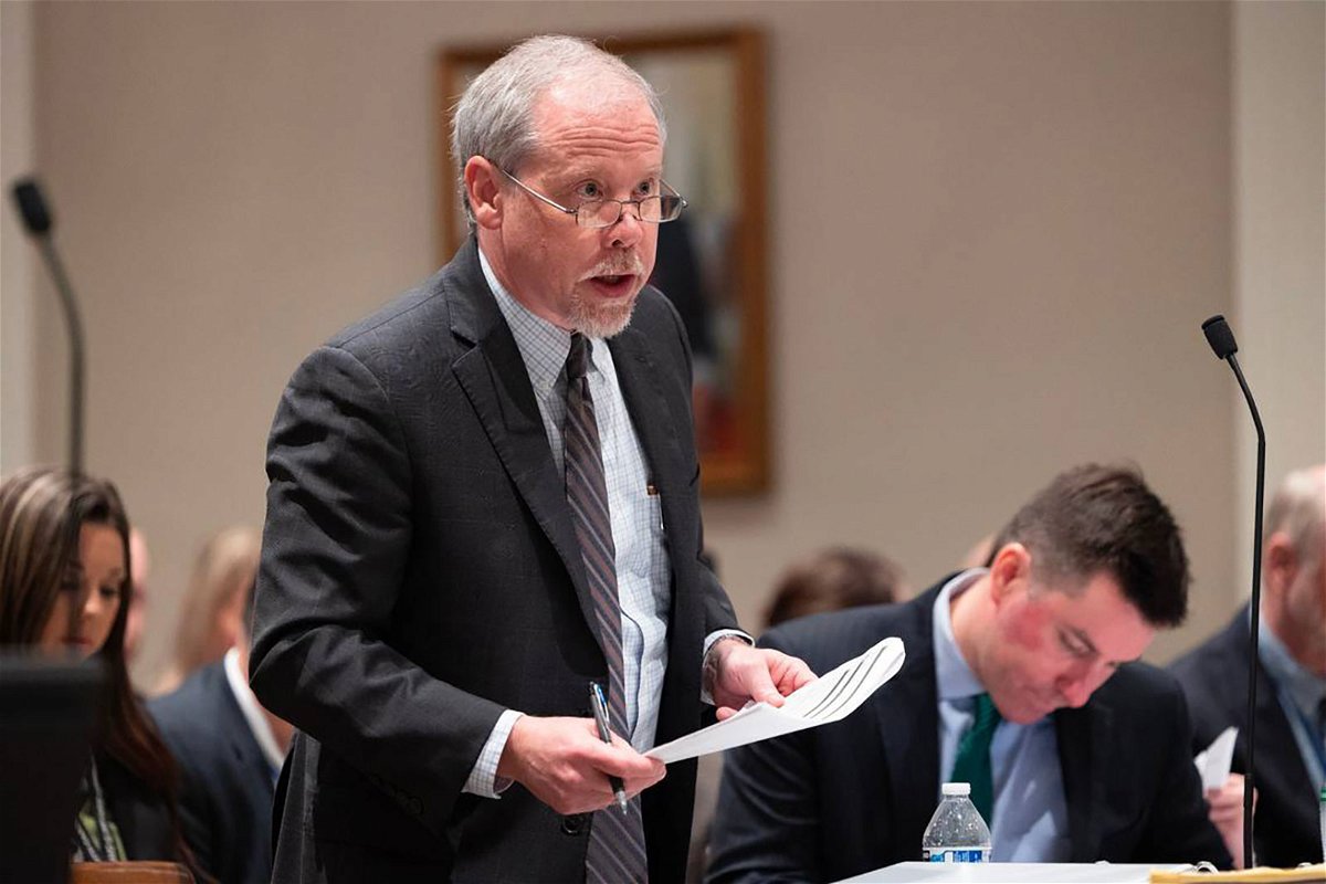 <i>Joshua Boucher/The State/Tribune News Service/Getty Images</i><br/>Prosecutor Creighton Waters speaks during jurly selection on January 25.