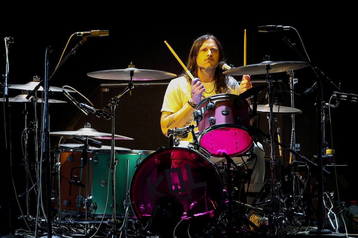 <i>Christopher Victorio/imageSPACE/Sipa USA/AP</i><br/>Nathan Followill of Kings of Leon is seen here performing in 2022 in Inglewood