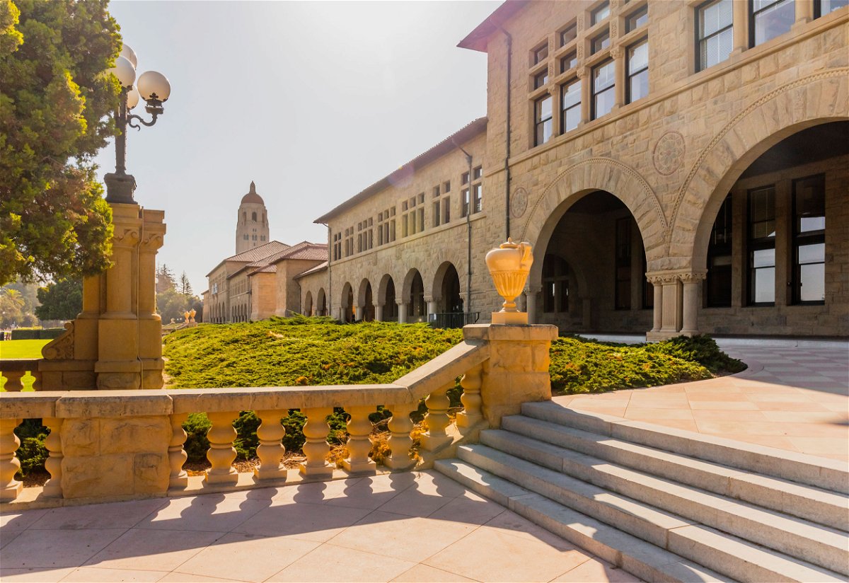 <i>David Madison/Getty Images</i><br/>Part of the campus of Stanford University is pictured in October 2021.