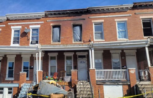 Firefighters rescued five critically injured people from a pre-dawn fire in Baltimore on March 18. Three of the victims were children