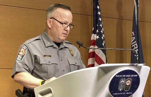 Fairfax County Police Chief Kevin Davis addressed reporters on March 23.