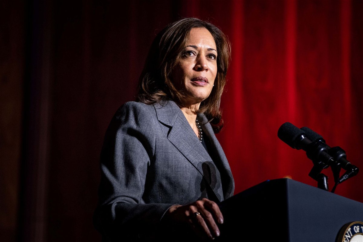 <i>Kent Nishimura/Los Angeles Times/Getty Images</i><br/>Vice President Kamala Harris will travel to Africa later this month. Harris is shown here during an event in Bowie