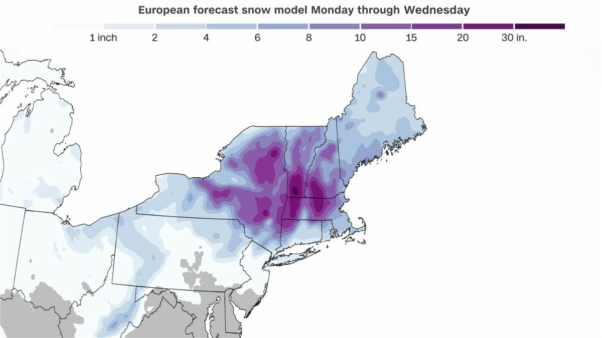 <i>CNN Weather</i><br/>A major spring nor'easter is in the making and will have far-reached effects on the Northeast and New England this week.