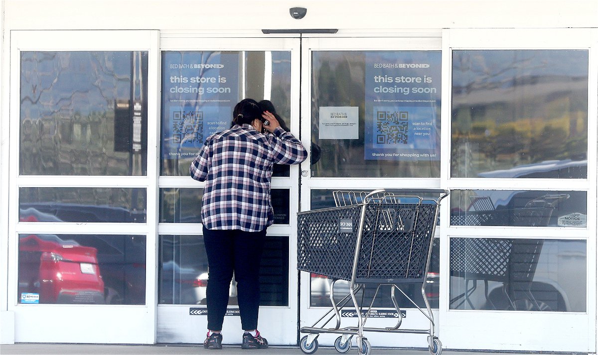 <i>Justin Sullivan/Getty Images</i><br/>A closed Bed Bath & Beyond store this year in Larkspur