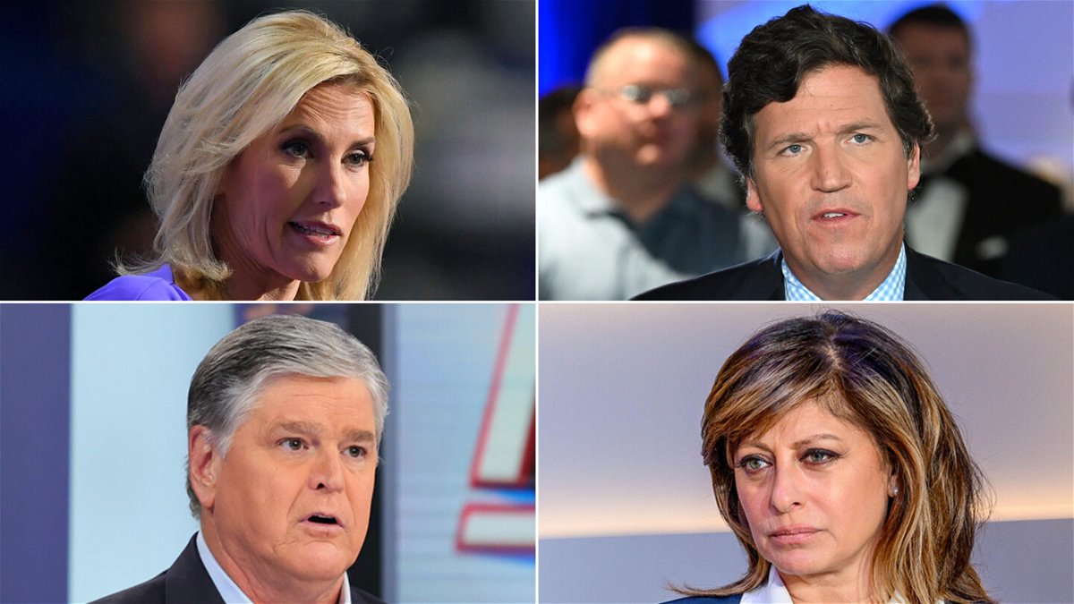 <i>Mark J. Terrill/AP/Jason Koerner/Theo Wargo/Roy Rochlin/Getty Images</i><br/>Dominion Voting Systems wants Fox News' top executives and most well-known hosts to testify when its $1.6 billion defamation case against the right-wing network goes to trial.