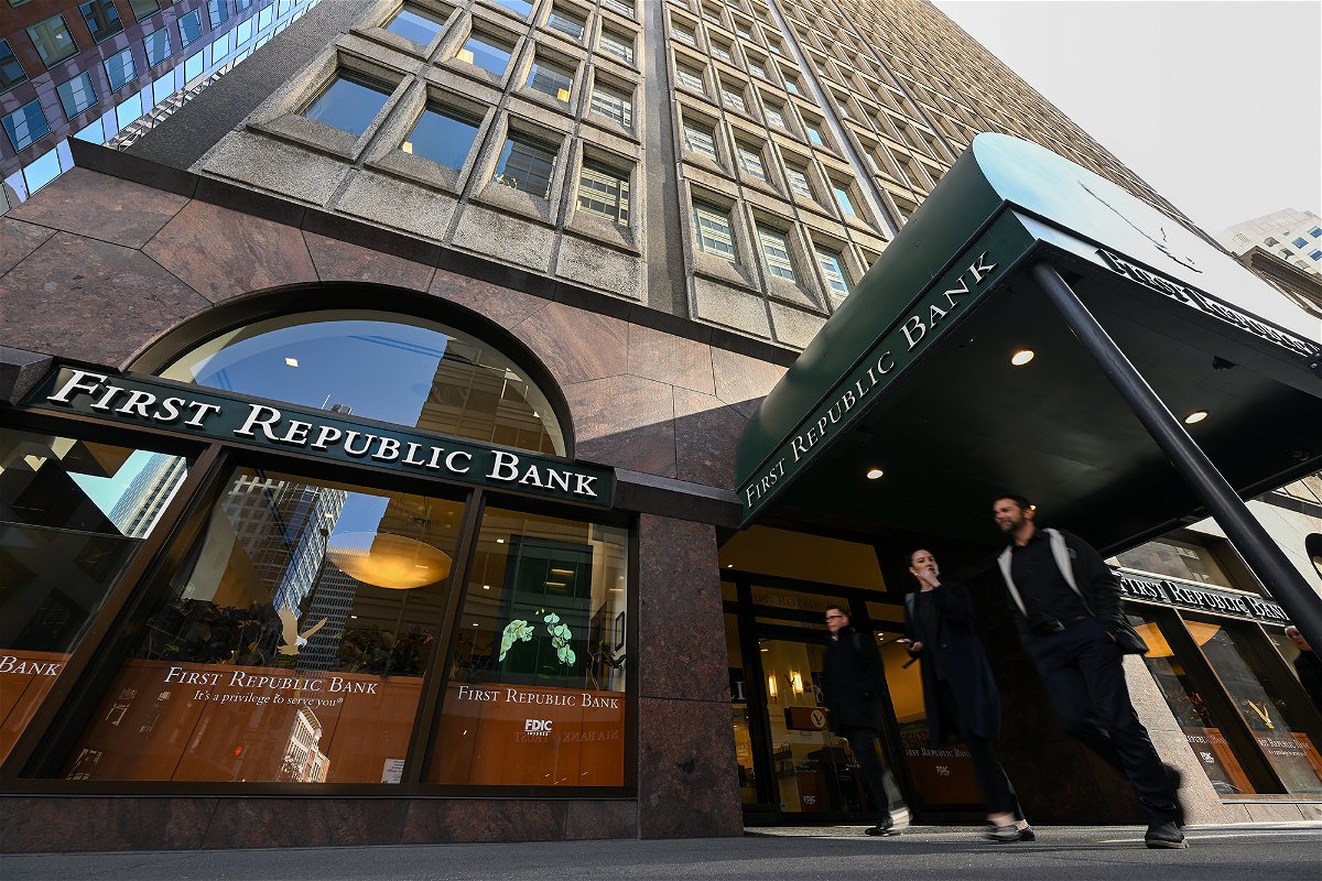 <i>Tayfun Coskun/Anadolu Agency/Getty Images</i><br/>First Republic Bank pictured here on March 16