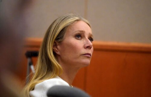 Gwyneth Paltrow is seen in a Utah courtroom on March 22 during a trial over a 2016 ski collision.