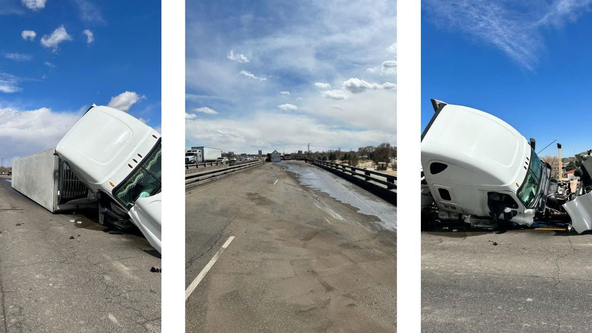 Southbound I-25 In Pueblo Closed Due To Semi Rollover | KRDO