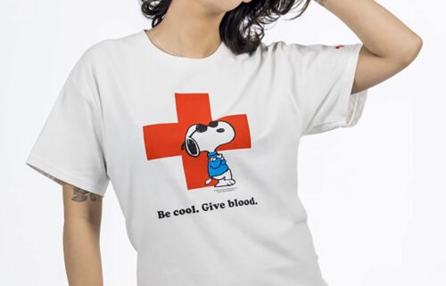 This Red Cross Snoopy shirt has gone viral in recent days
