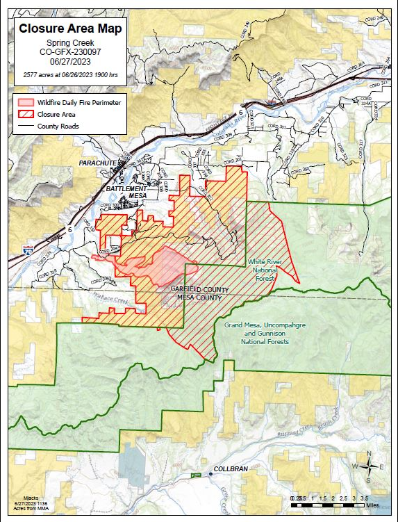 Suppression efforts still underway to contain Spring Creek Fire now at