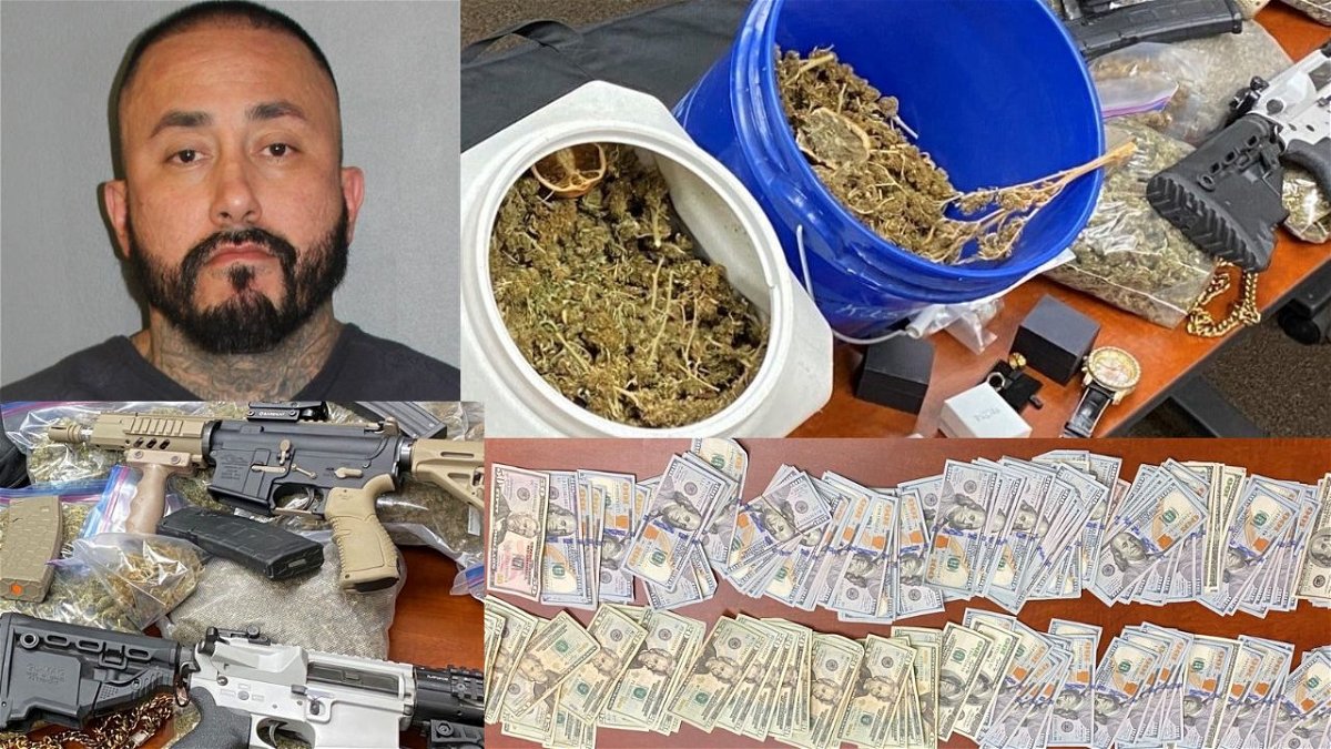Daniel Montano and evidence recovered from his home