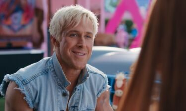 Ryan Gosling is seen here in "Barbie"
