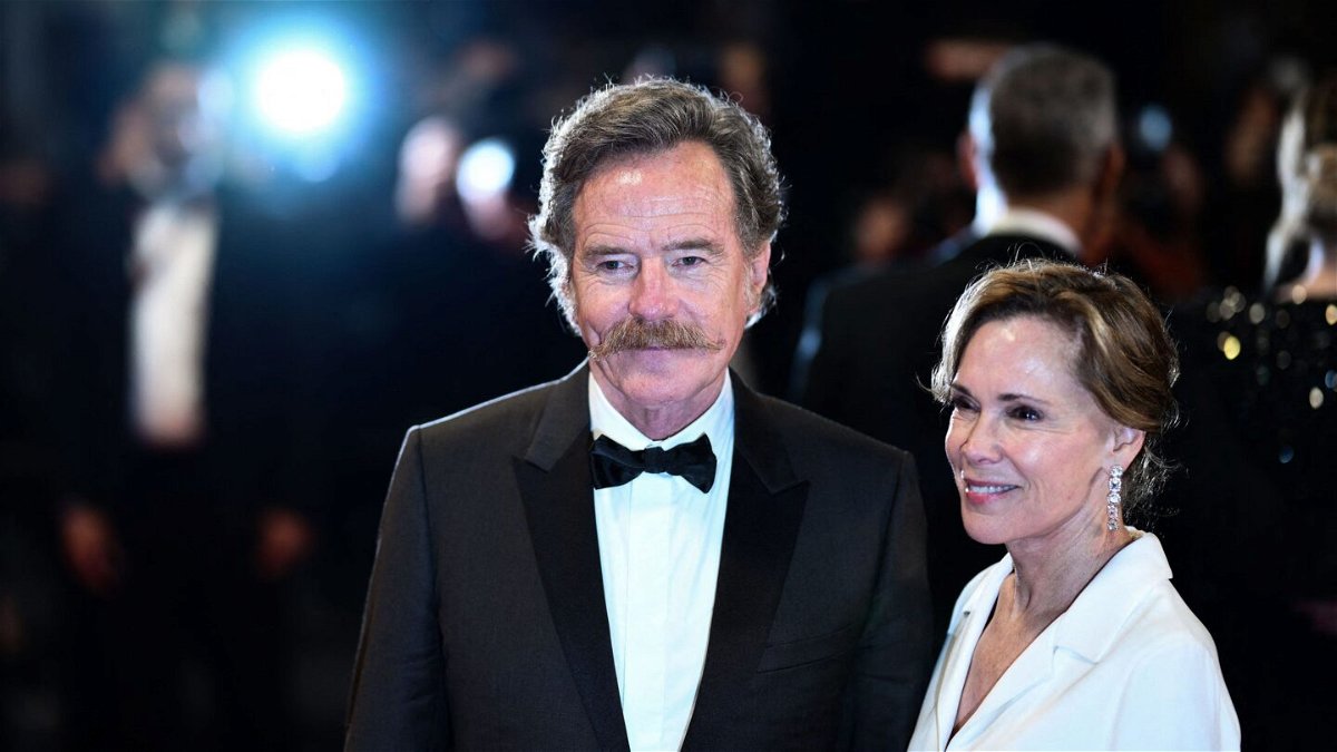 <i>Christophe Simon/AFP/Getty Images</i><br/>Bryan Cranston and Robin Dearden at the Cannes screening of 