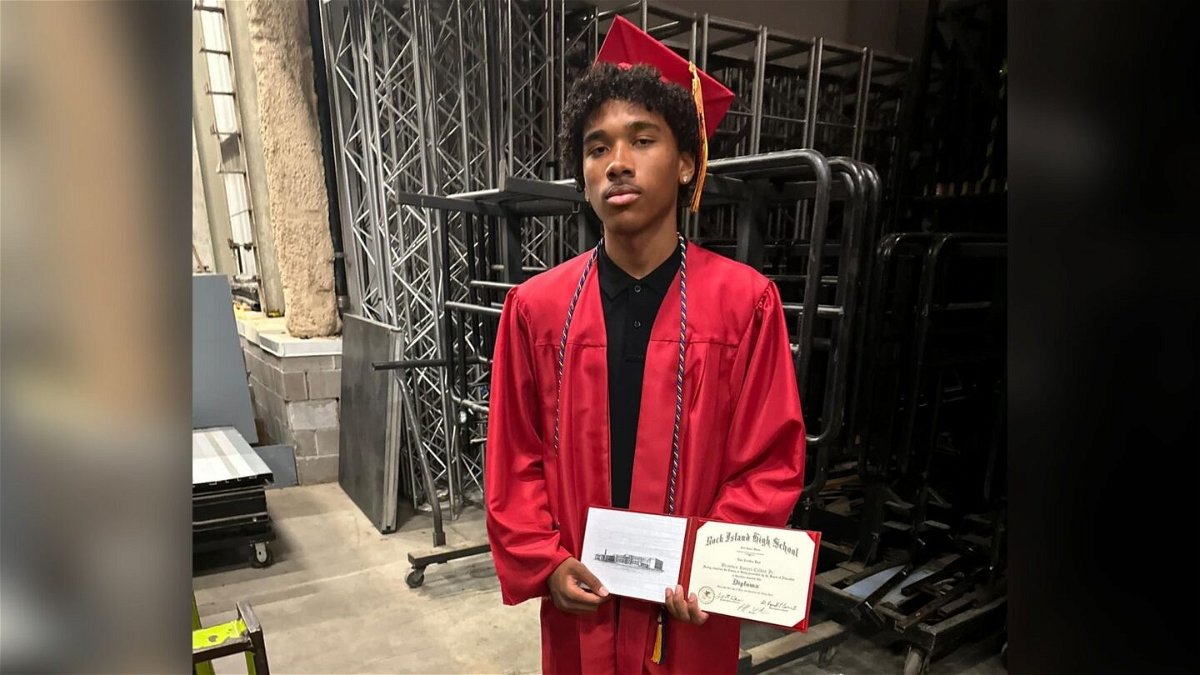 <i>Branden Colvin Jr</i><br/>Branden Colvin Jr. walked the stage at his high school graduation on June 3 the same day his father’s body was recovered from the Davenport apartment building collapse.