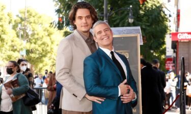 John Mayer and Andy Cohen attend Cohen's Hollywood Walk of Fame ceremony in 2022.